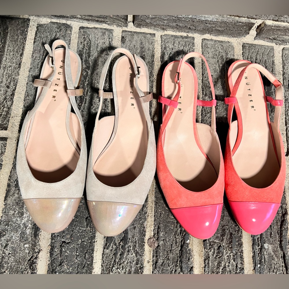 Unützer Slingback Ballerina Flats *2 PAIRS*